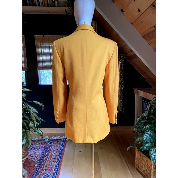 Vintage Wool Blazer Italy Mustard - Picture 4 of 5